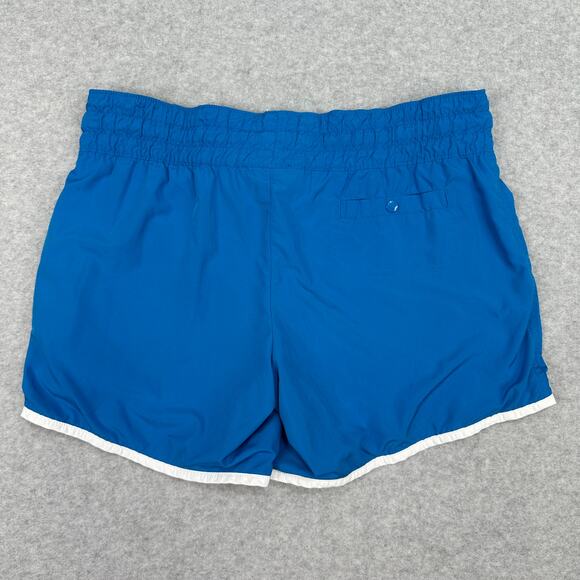 Nike Shorts Blue Retro Running White Trim WMNS M Athletic Track Gym Shorts - Picture 4 of 8